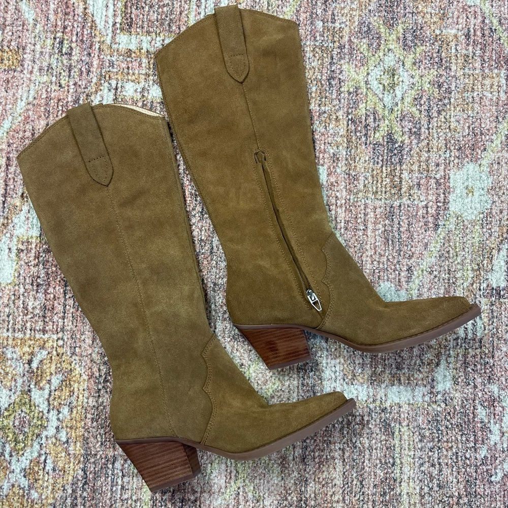 NEW Dolce Vita Regy Suede Western Boots Size 7 - Picture 5 of 14